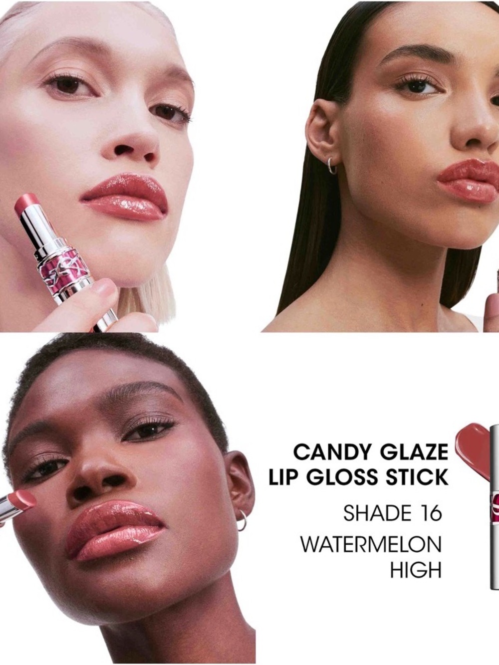 Yves Saint Laurent Candy Glaze Lip Gloss Stick - Watermelon High
